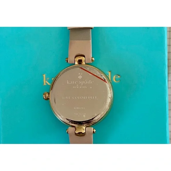 Kate Spade Metro Mother-of-Pearl Analog Leather-Strap Watch - Picture 4 of 9